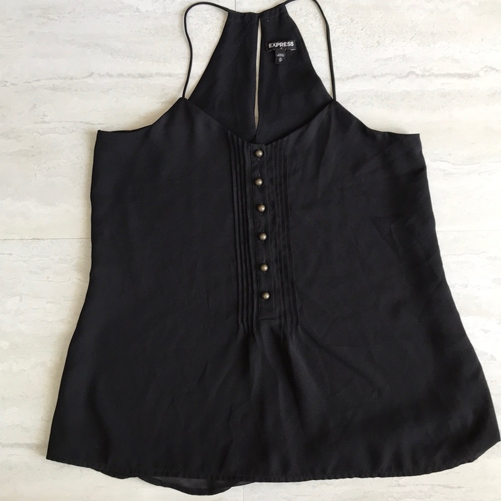 EXPRESS BLACK SILK TANK